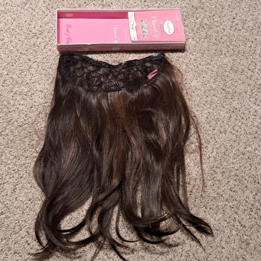 Lord & Cliff HoneyClip clip-in 18inch extensions, honeycomb shaped weft, $175.00